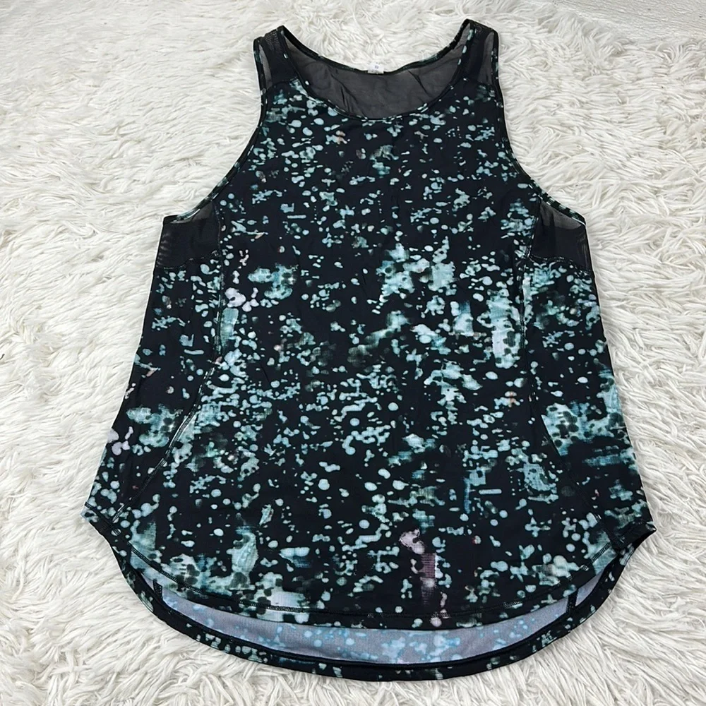 Lululemon Sculpt Tank II Pixel Haze Multi Black / Black